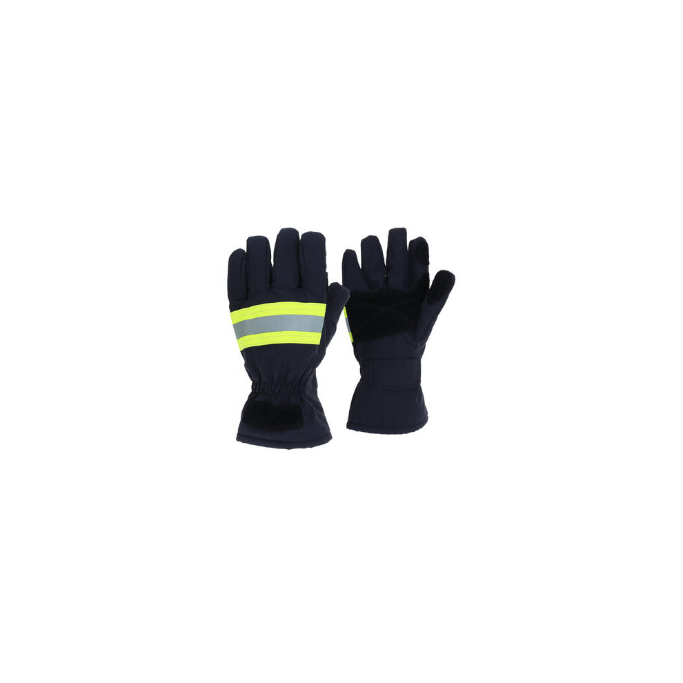 Fire Proof Protective Work Gloves Reflective Strap Fire Resistant Anti-Static Safety Gloves For Firefighter 840079353306