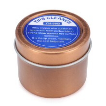 2Pcs Iron Tips Cleaner Welding Soldering Solder Iron Tip Alloy Copper Cleaner With Rosin Flux