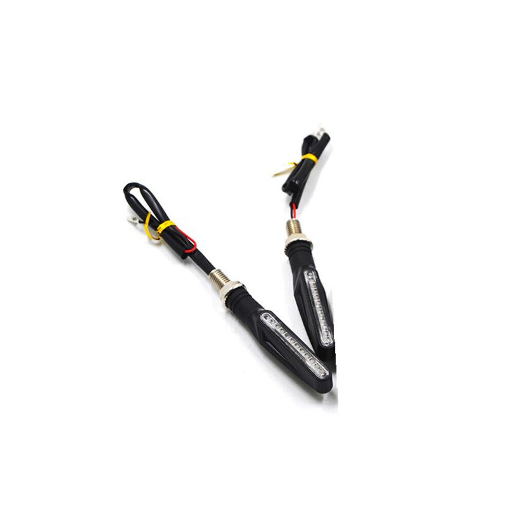 2Pcs 12V 12Led Turn Signal Lights Motorcycle Suv Atv Indicator E-Mark Universal Amber 840079093202