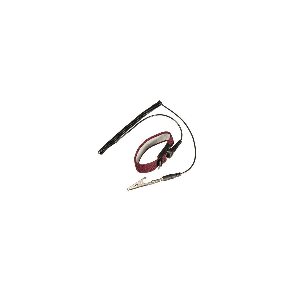 Anti Static Esd Adjustable Wrist Strap Discharge Band Ground Bracelet Electronic Red 869692700946