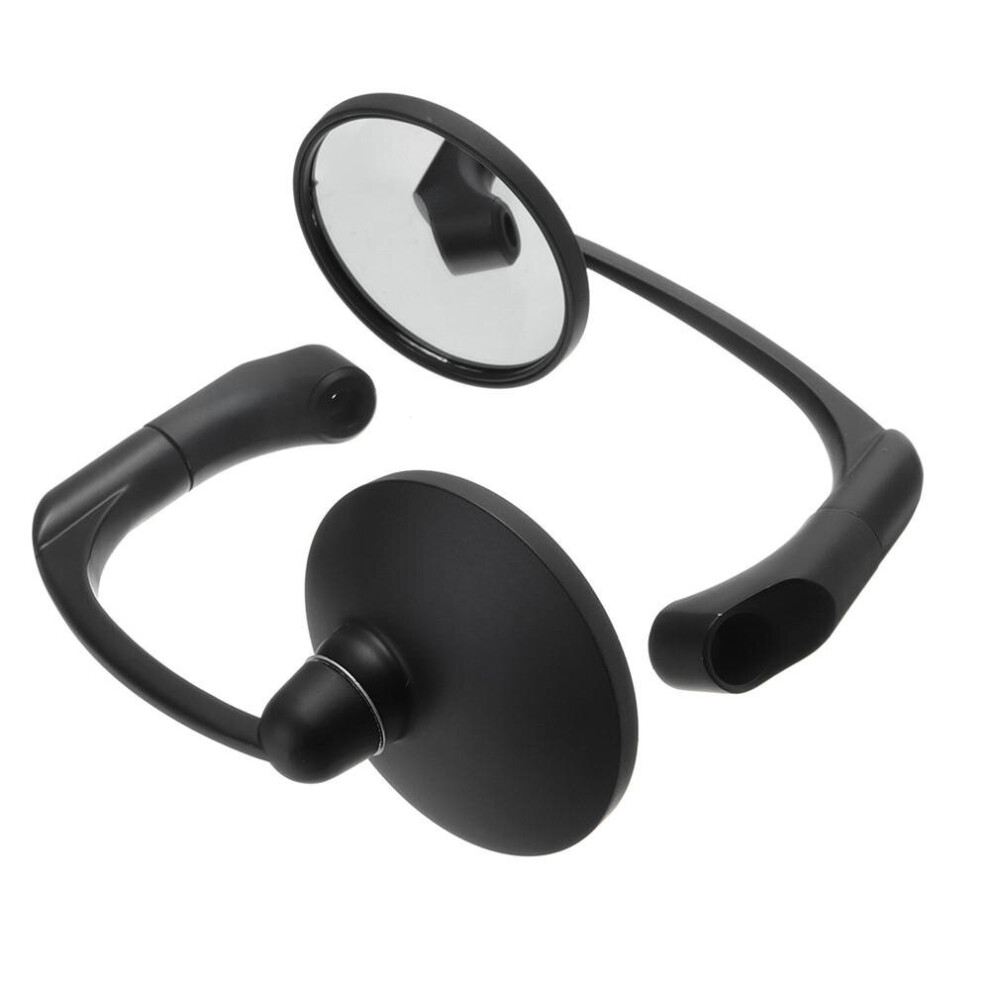 Universal 8/10Mm Round Retro Modified Motorcycle Motorbike Cafe Racer Rearview Mirrors Color Black 4191026514674