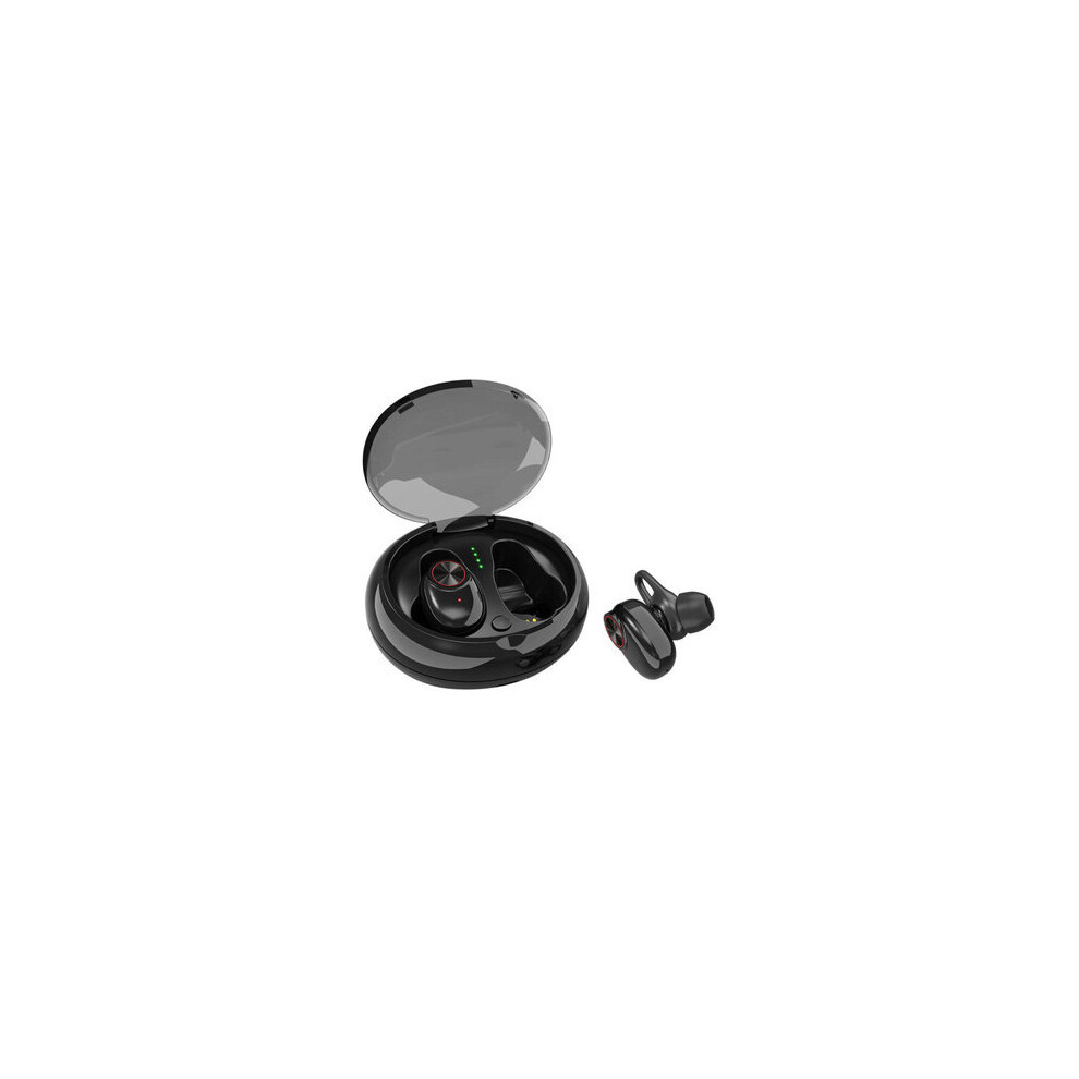 [Bluetooth 5.0] True Wireless Earbuds Noise Cancelling Headphones Deep Bass Hd 3D Stereo Surround Waterproof Sports Earphone With Mic Color Black 7082497832275