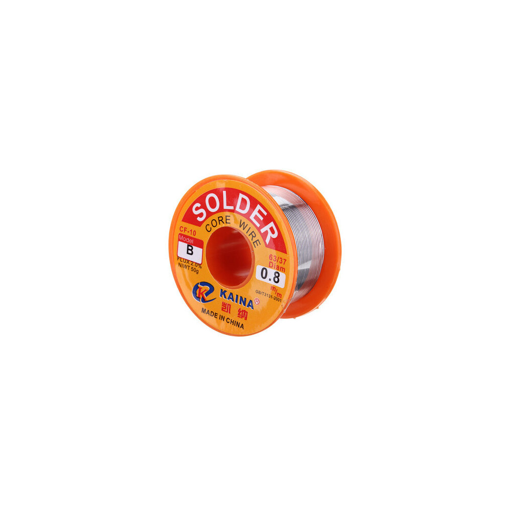 0.8Mm 50G Rosin Core Solder 63/37 Tin Lead Flux Soldering Welder Iron Wire Reel 840079349866