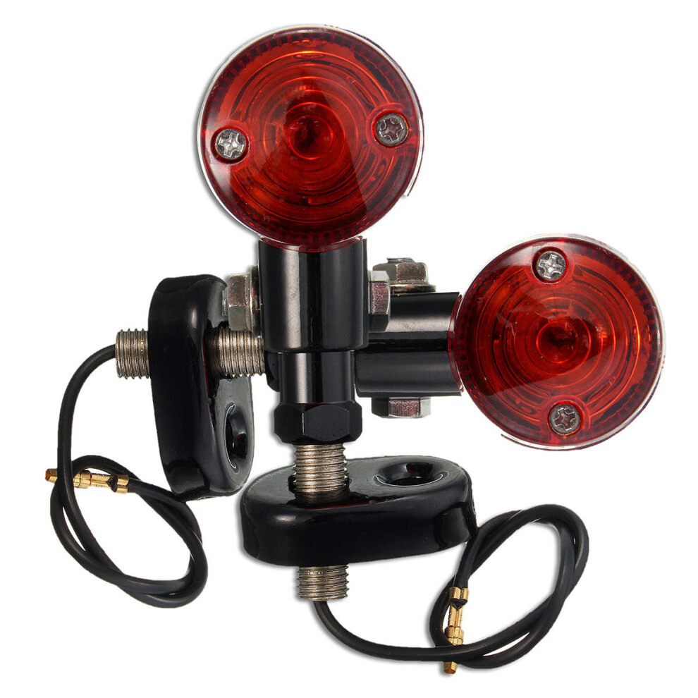 2Pcs Motorcycle Bullet Turn Signal Indicator Bulb For Harley Chopper Cruiser Color Light/Black 4191026597622