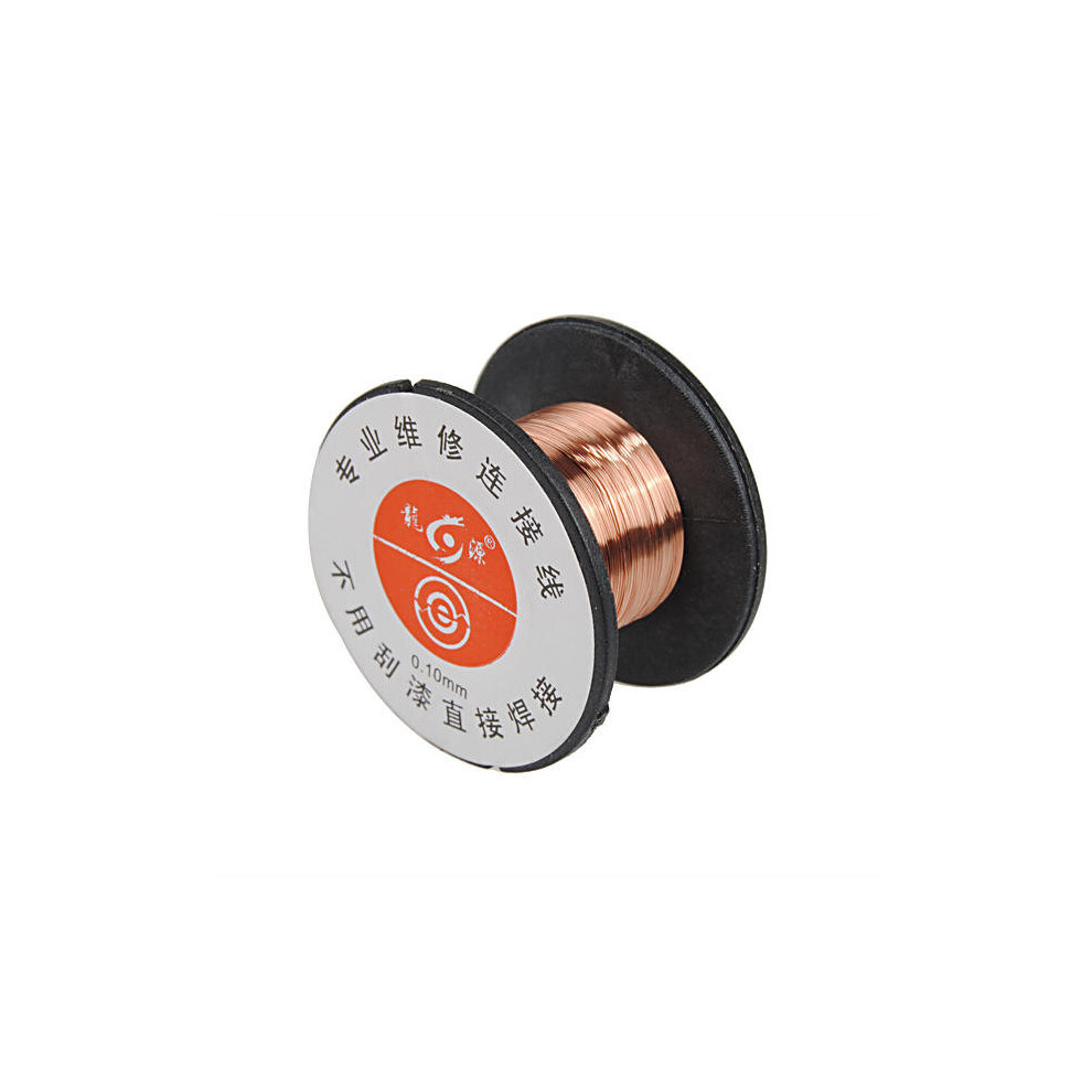 10Pcs 0.1Mm Weld Copper Soldering Solder Ppa Enamelled Reel Wire 840079350435