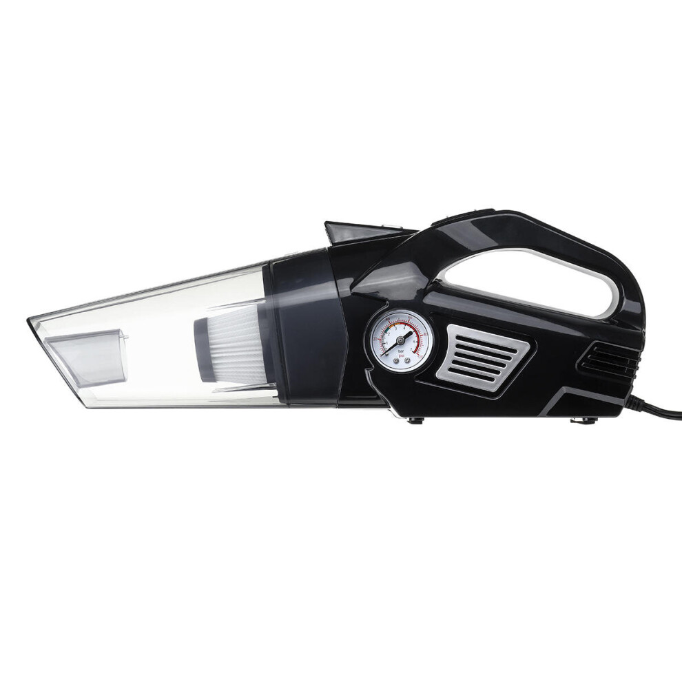1Set Car Handheld Vacuum Cleaner Tire Inflator Pump Pressure Gauge Cleaner 4191026511338