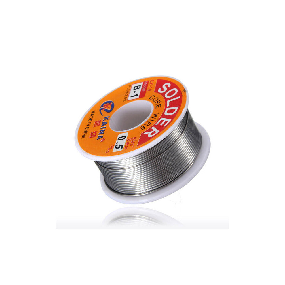 2 Pcs 0.5Mm Tin Lead Rosin Core Soldering Iron Wire Reel 840079350527