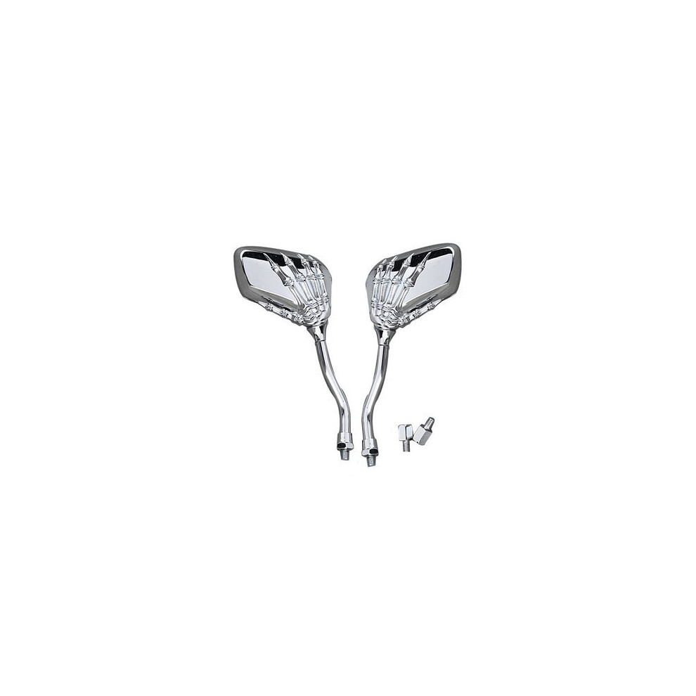 Skull Claw Rear View Mirrors For Motorcycle Harley Honda Suzuki Yamaha 8651962789353