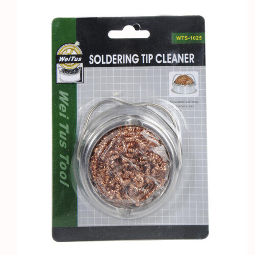 2Pcs WTS-1025 Soldering Iron Tip Cleaner Clean Ball Remove