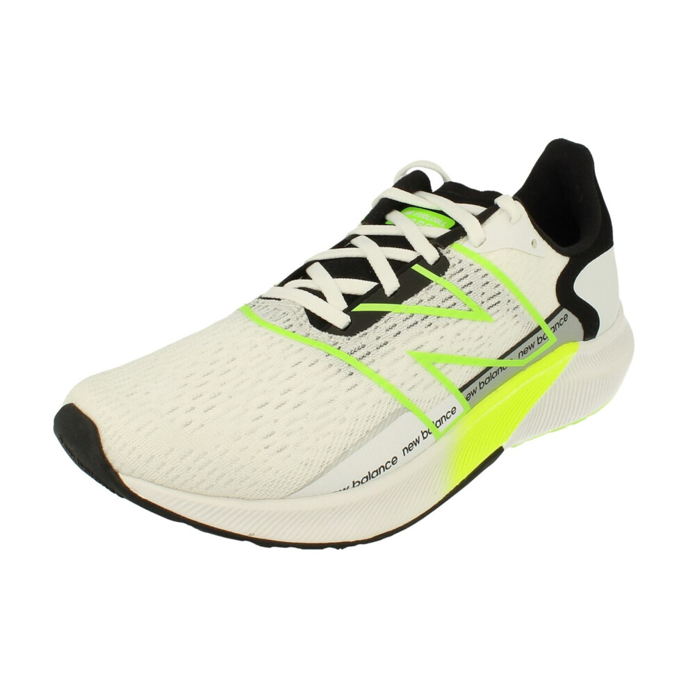 New Balance Fuel Cell Propel V2 Mens Running Trainers MFCPRLG2 Sneakers Shoes (uk 12.5 us 13 eu 47.5, white black lime)