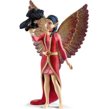 Figura SCHLEICH - Nuray, el hada mágica de las sombras con el cuervo Munyn - Bayala