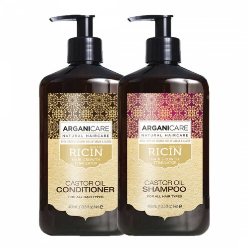 Arganicare Castor oil  Kit ( Shampoo & Conditioner)