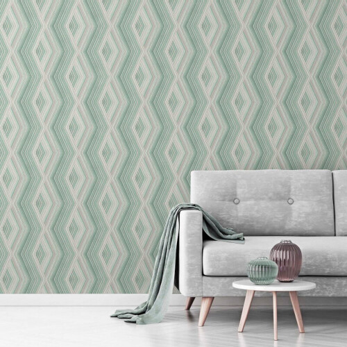 Crown Crown Aura Geo Emerald Wallpaper M1583 1