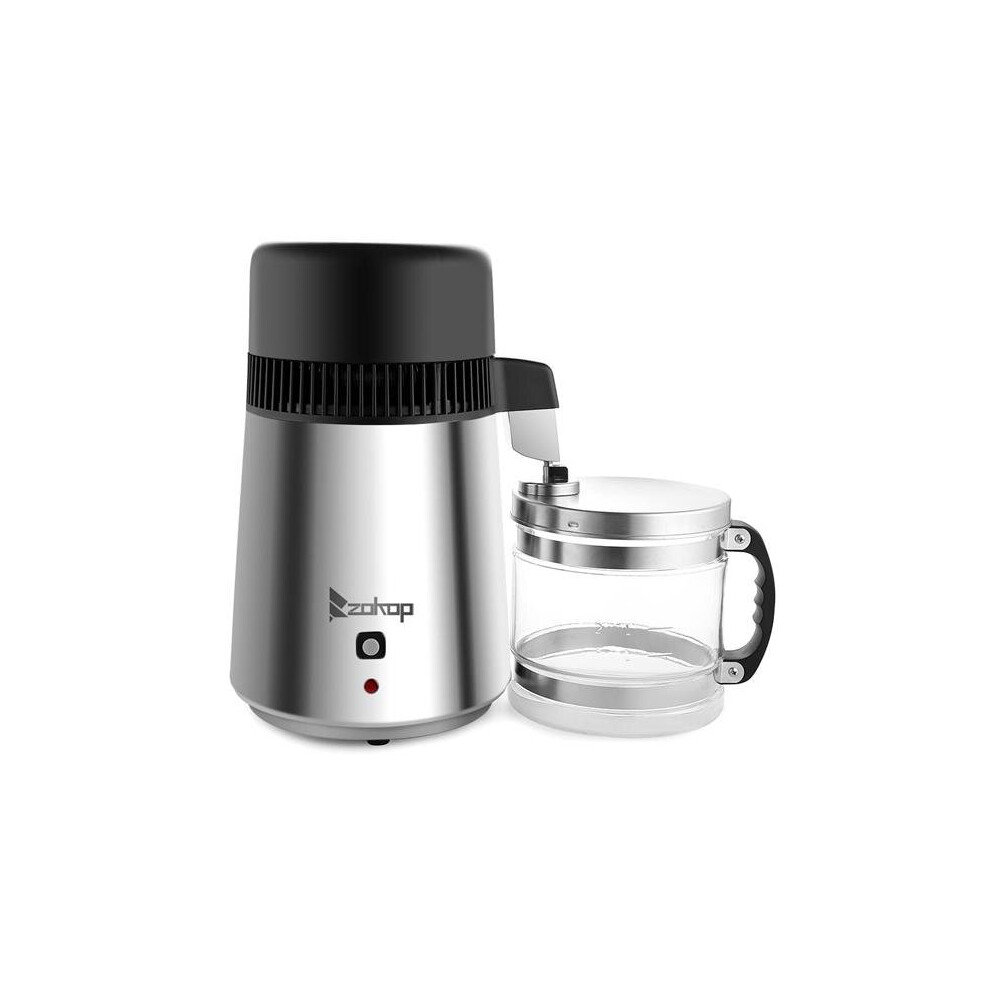 Zokop 750W Water Distiller Electric Purifier Stainless Steel Glass Water