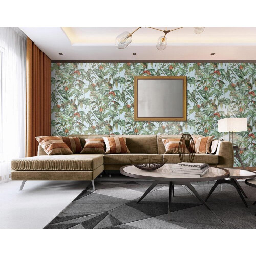 Design ID Wallstitch Bird of Paradise Multi Wallpaper DE120014 2