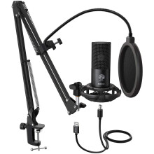 FIFINE Studio Condenser USB Microphone Computer PC Microphone Kit