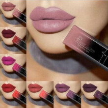 (02) Matte Liquid Lipstick Waterproof Long Lasting Lip Gloss Tint Sexy Red Nude Purple Metallic Lipsticks Makeup Cosmetics
