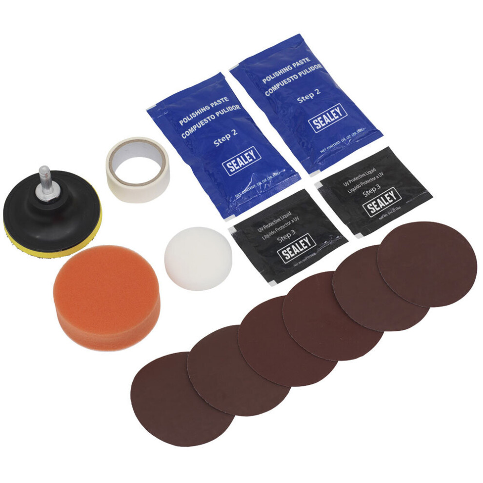 Sealey HRK01 Headlight Restoration Kit-image-OPC-P697BX8-NEW