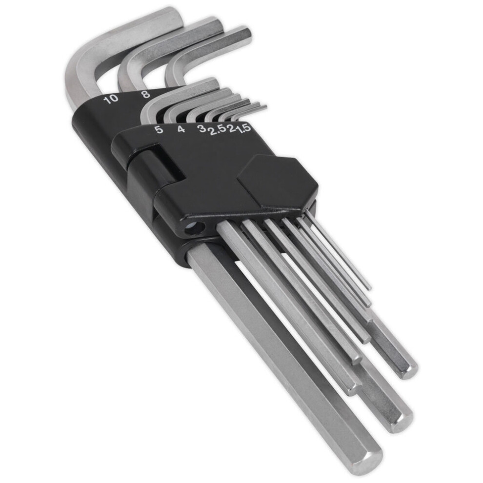 Sealey AK7136 Hex Key Set 9pc Long Metric