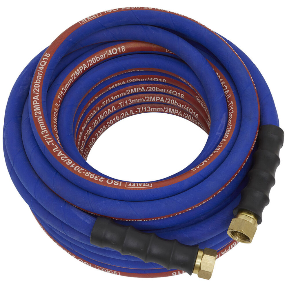 Sealey Ah15r/12 Air Hose 15Mtr X Ø13mm With 1/2"Bsp Unions Extra Heavy-Duty