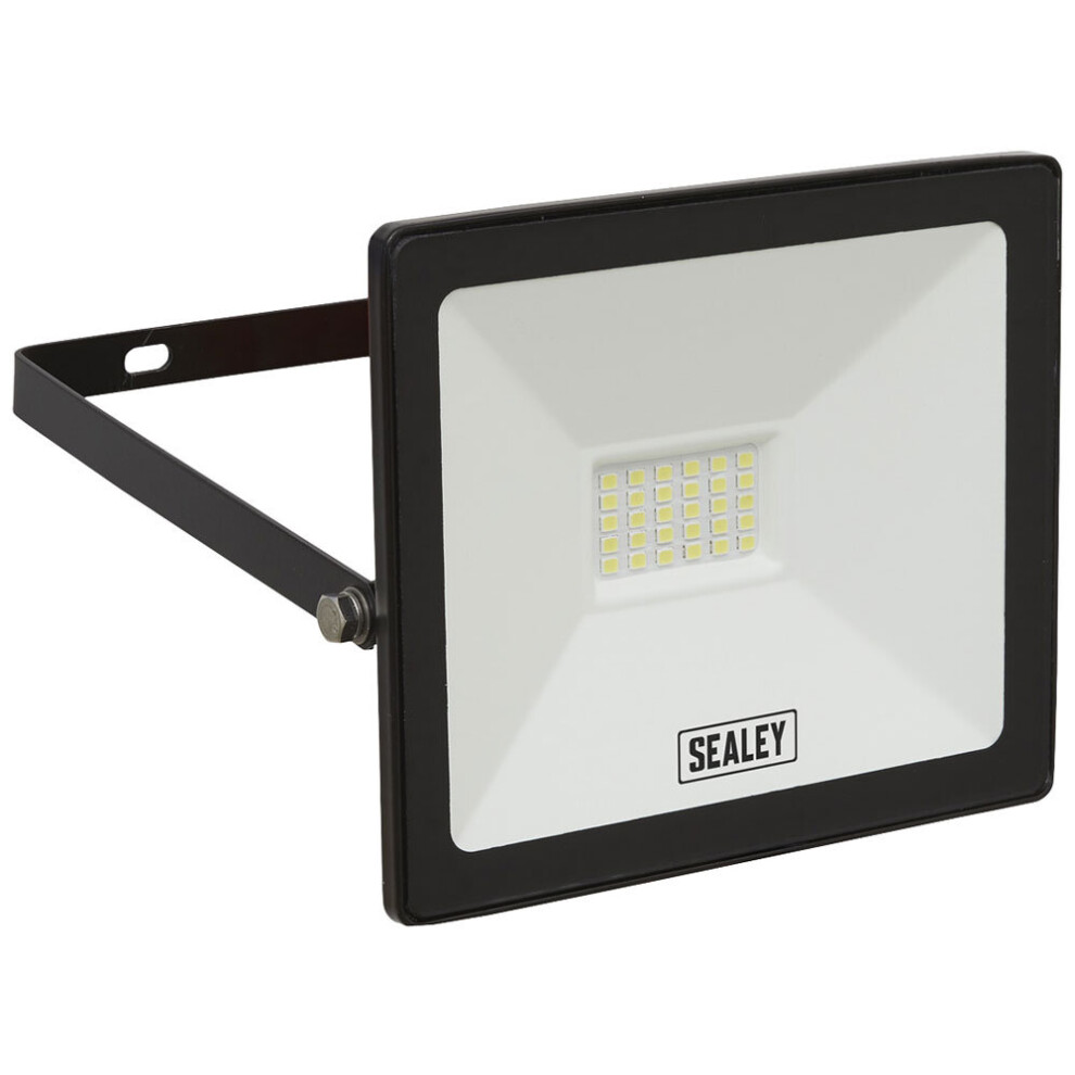 Sealey Led112 Extra Slim Floodlight With Wall Bracket 20W Smd Led