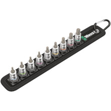 Wera 05003884001 Belt A Imperial 1 Zyklop In-Hex HF Bit-Socket Set 1/4" 9pc