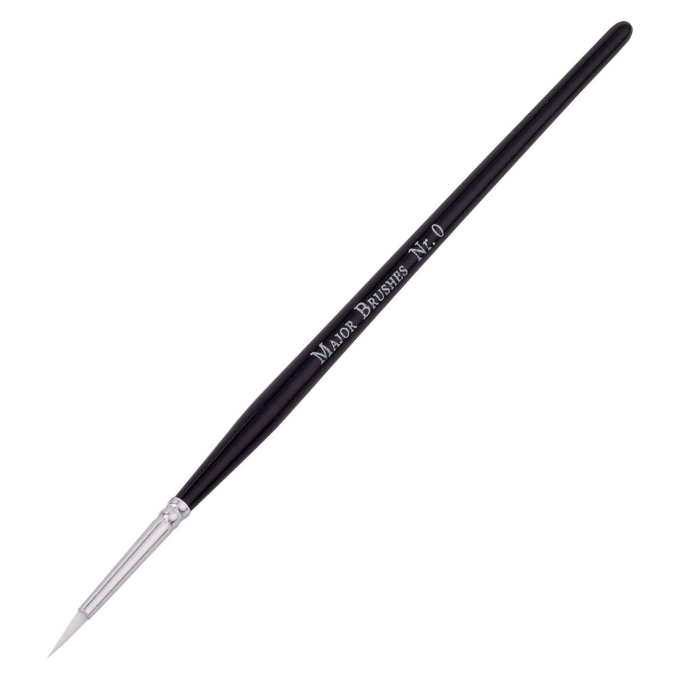 Major Brushes White Nylon Sable Brush, Pack, Size 10