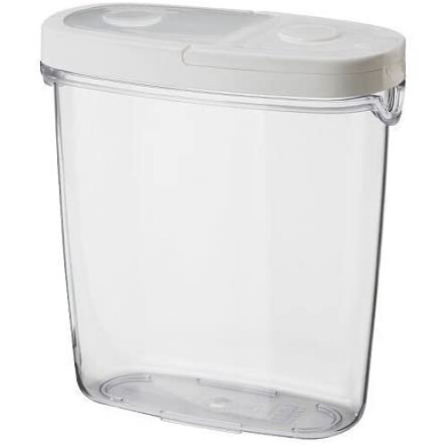 IKEA IKEA 365+ - Jar with lid, transparent, white - 1.3 l