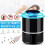 (Black) USB Mosquito Fly Insect Bug Killer Electric Lamp Zapper Trap Killer LED Mute 6