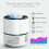 (White) USB Mosquito Fly Insect Bug Killer Electric Lamp Zapper Trap Killer LED Mute 3