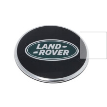 Land Rover Alloy Wheel Centre Caps Black Green Chrome 63Mm (4)