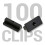 100 Composite Decking Clips Fixings T-clips Plastic Fasteners 2