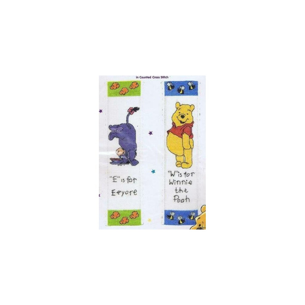 Disney Winnie The Pooh And Eeyore Bookmark Counted Cross Stitch Kit