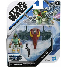 Hasbro Star Wars Mission Fleet 2.5" Figure - Boba Fett Capture In The Clouds Set