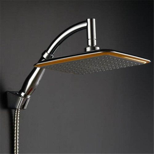 (Type) 9 Inch, 360 Degree Rotatable, Square shaped Rainfall Shower Head