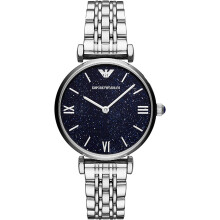 Emporio Armani AR11091 Women's Watch - Blue/Silver Stainless Steel, 32mm Case, Quartz Movement, 30m Water Resistant