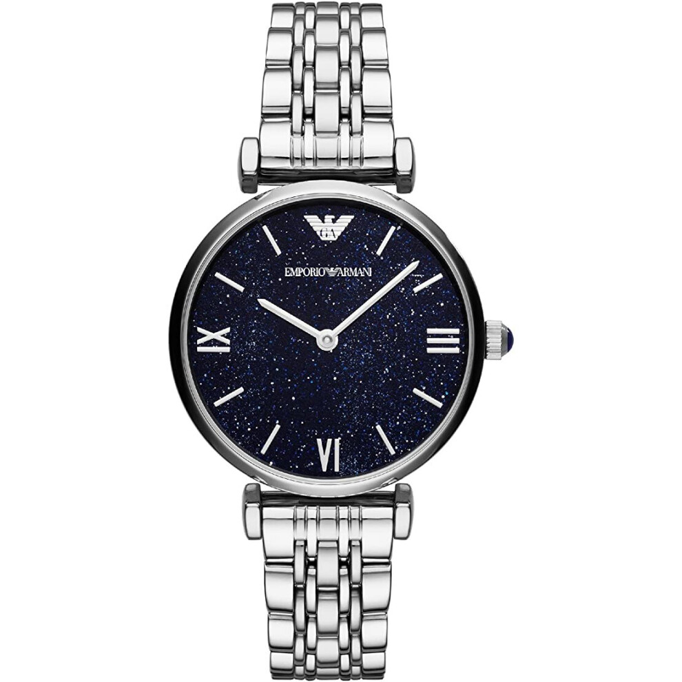 Emporio Armani Women's Watch AR11091 Blue/Silver, New with Tags