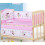 (pink micky) Infant Bedding Set- Cotton Crib Bumpers 1