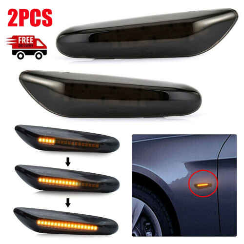 BMW 1 Series E87 Indicator Sequential Dynamic Smoke LED Turn Signal Side Light Indicator 1