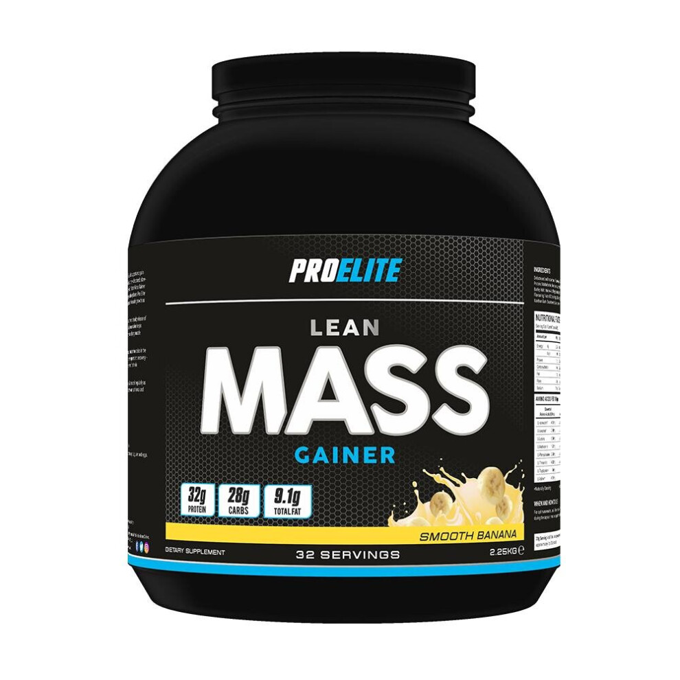 (BANANA, 2.25Kg) Pro Elite Lean Mass Gainer 2.25Kg