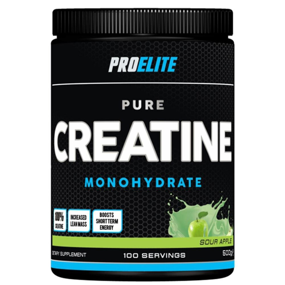 Pro Elite (Sour Apple, 500G) Pure Creatine Monohydrate 500G