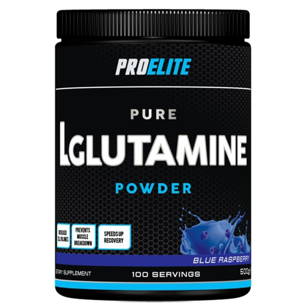 Pro Elite (Blue Raspberry, 500G) L-Glutamine 500G