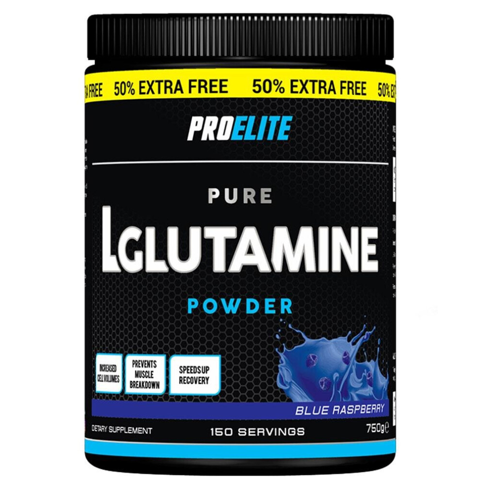 Pro Elite (Blue Raspberry, 750G) L-Glutamine 750G