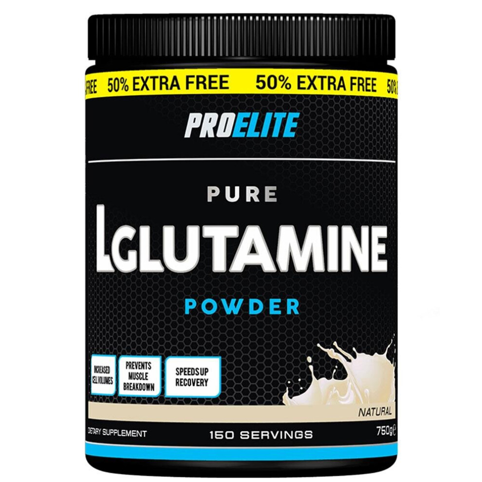 (Natural, 750g) Pro Elite L-Glutamine 750g