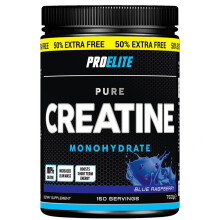 (Blue Raspberry, 750g) Pro Elite Pure Creatine Monohydrate 750g