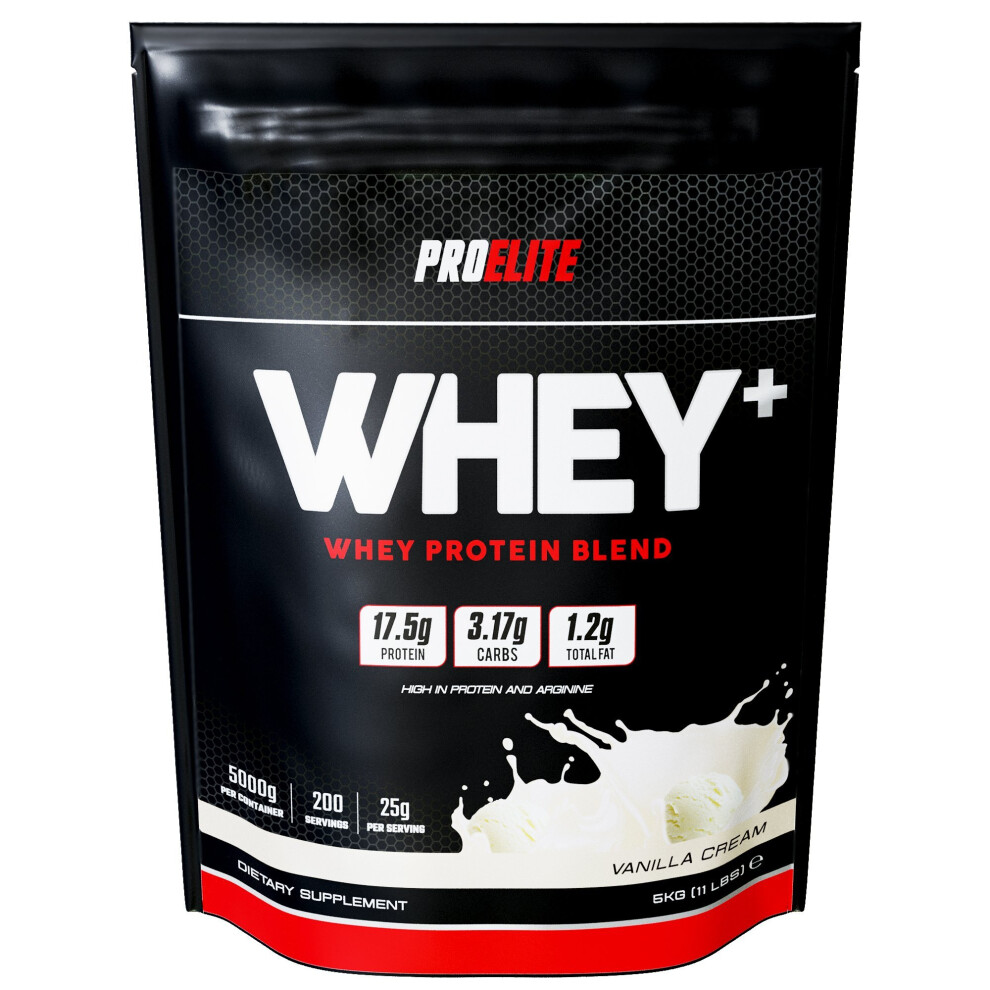 (Vanilla, 5Kg) Pro Elite Whey Plus Protein 5Kg