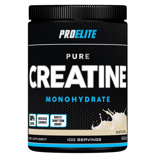 (Natural, 500g) Pro Elite Pure Creatine Monohydrate 500g
