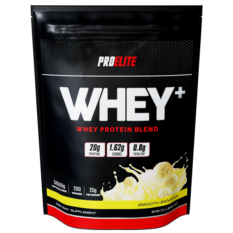 (5Kg, BANANA) Pro Elite Whey Plus Protein 5Kg