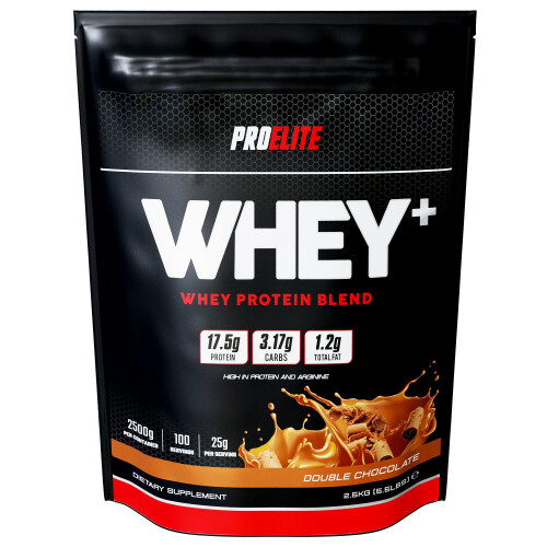 (Chocolate, 2.5kg) Pro Elite Whey Plus 2.5Kg (100 Servings)