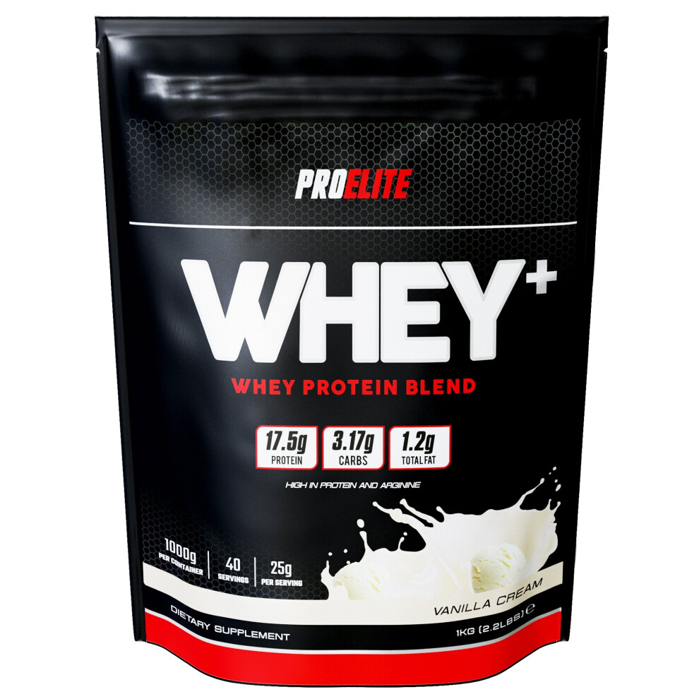 (Vanilla Cream) Pro Elite Whey Plus 1kg (40 Servings)